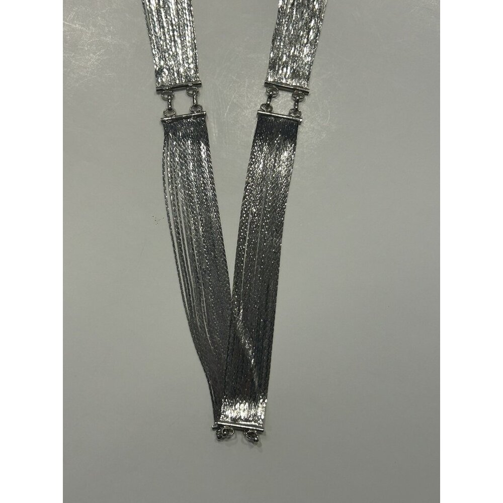 Silver-tone Metal Waist BELT Party Cocktail Dress Disco Nightlife Fancy Shiny - Picture 4 of 9